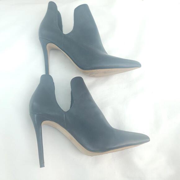 Aldo Black Double Arch Pump Exposed Ankle Size 7 Bootie - Picture 6 of 9
